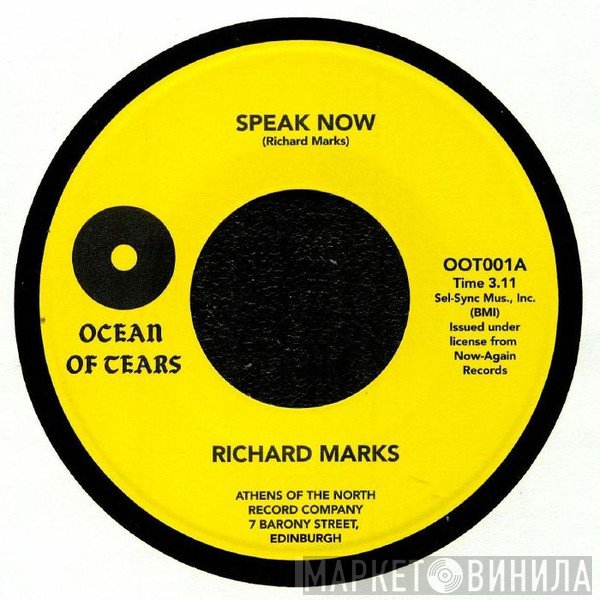 Richard Marks - Speak Now / Purple Haze