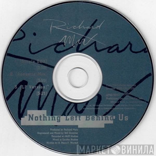 Richard Marx  - Nothing Left Behind Us