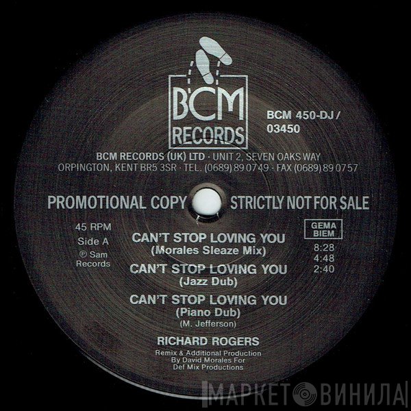 Richard Rogers - Can't Stop Loving You