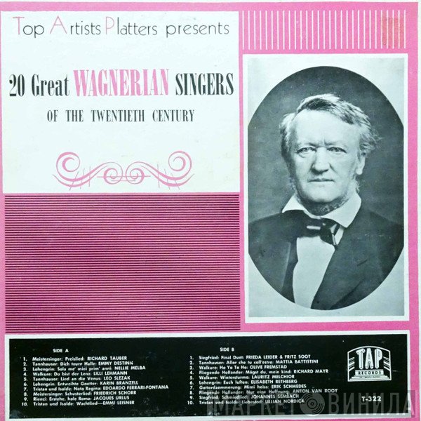 Richard Wagner - 20  Great Wagnerian Singers Of The Twentieth Century