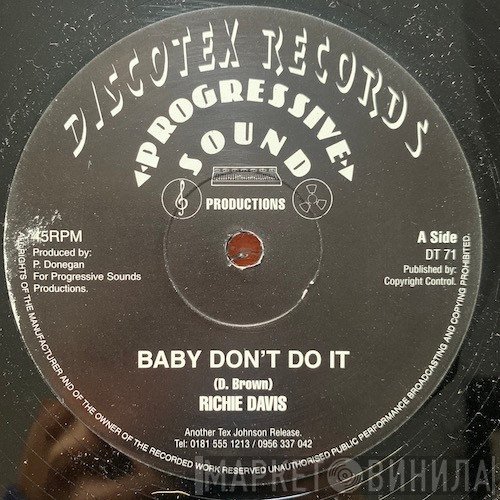 Richie Davis - Baby Don't Do It