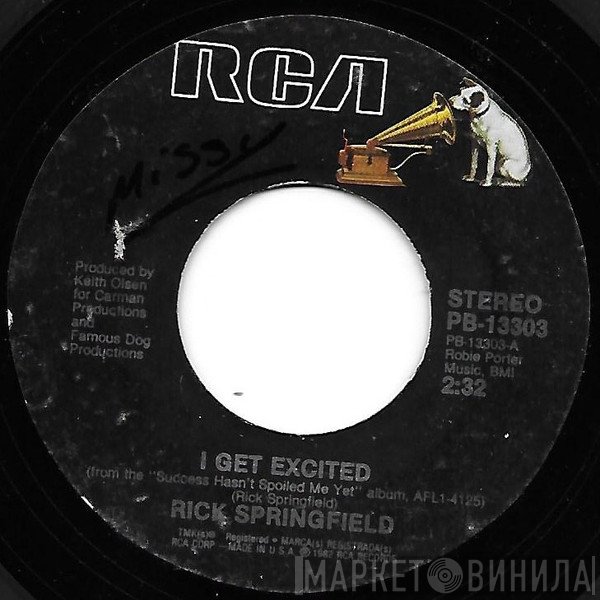 Rick Springfield  - I Get Excited