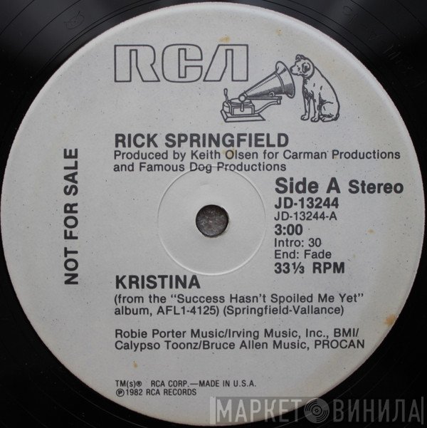 Rick Springfield  - Kristina