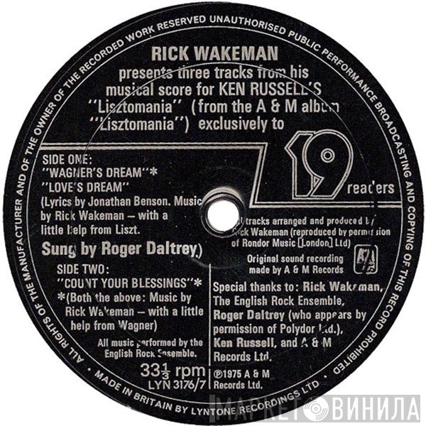 Rick Wakeman - Three Tracks From His Musical Score For Ken Russell's "Lisztomania"