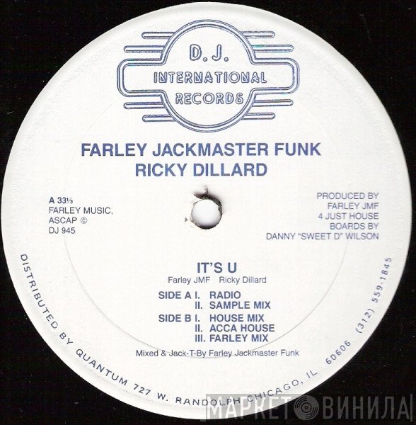 Ricky Dillard, Farley "Jackmaster" Funk - It's U