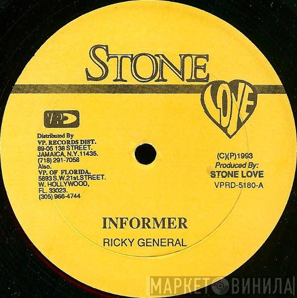 Ricky General / Matlock  / Singing Melody  - Informer / Butterfly