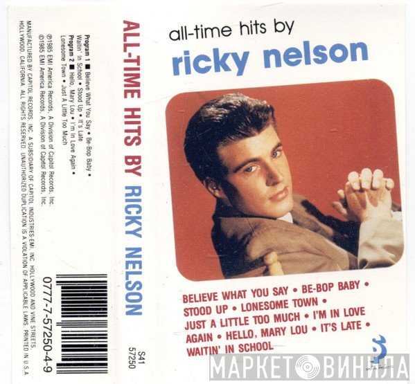 Ricky Nelson   - All-Time Hits By Ricky Nelson