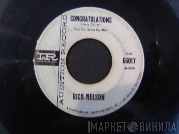 Ricky Nelson   - Congratulations
