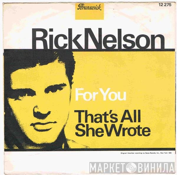 Ricky Nelson   - For You