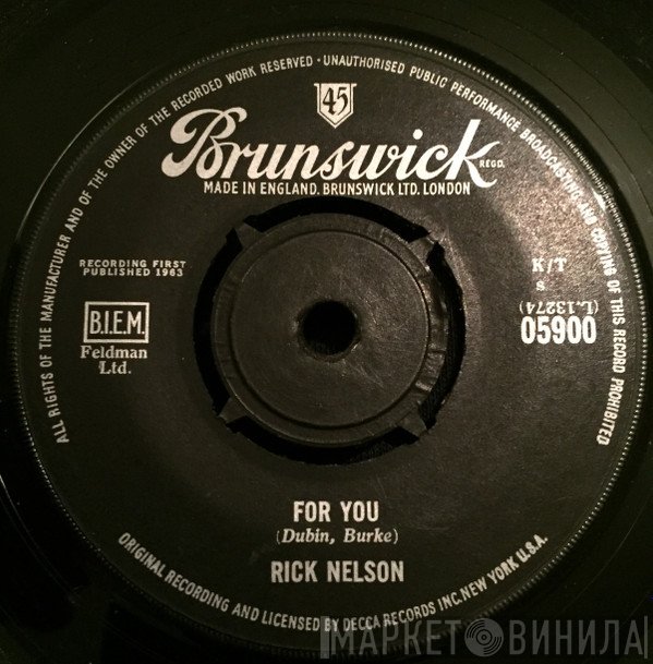 Ricky Nelson  - For You