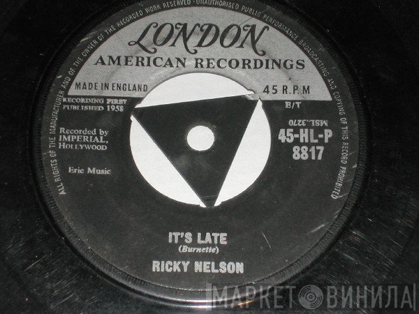 Ricky Nelson   - It's Late