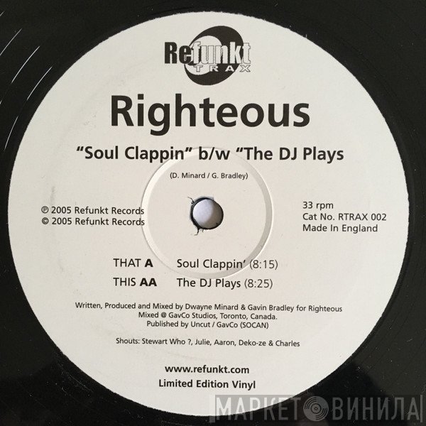 Righteous - Soul Clappin' / The DJ Plays