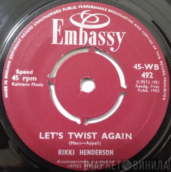 Rikki Henderson - Let's Twist Again / Son, This Is She