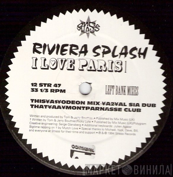 Riviera Splash - I Love Paris 1 (Left Bank Mixes)