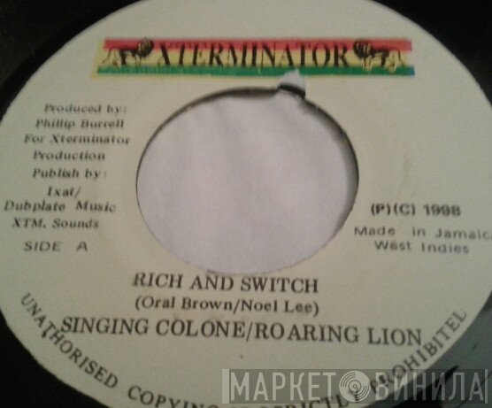 Roaring Lion , Cologne  - Rich And Switch