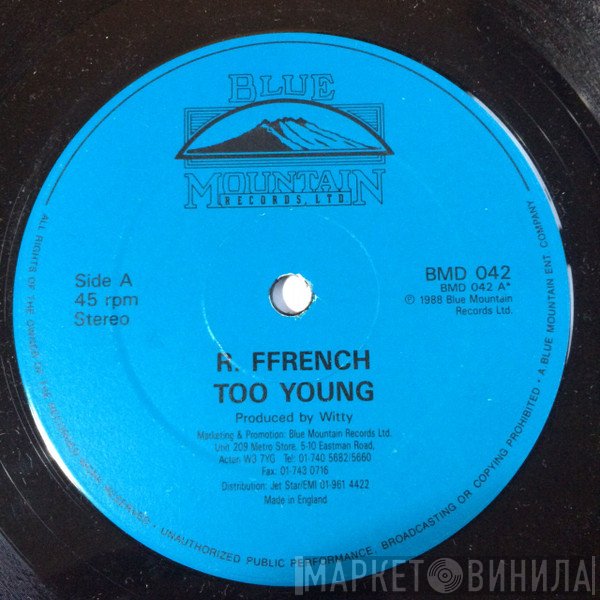 Robert Ffrench, Prince Junior - Too Young / I Didn't Want To Go