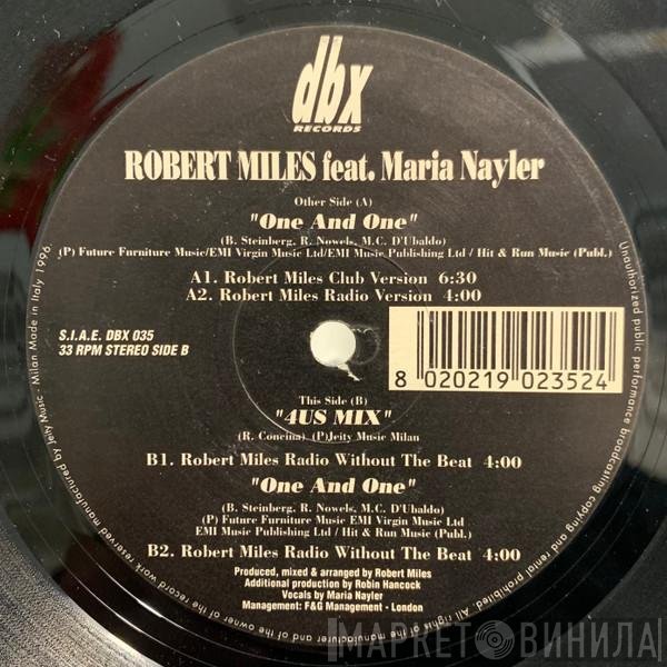 Robert Miles Feat. Maria Nayler  - One And One