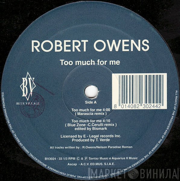 Robert Owens - Too Much For Me