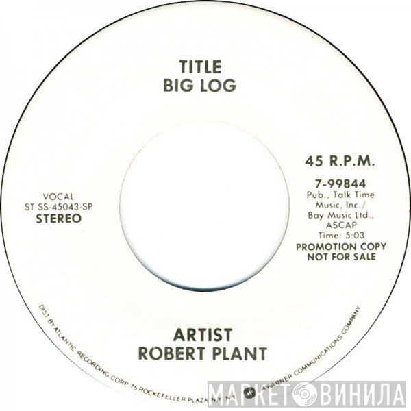 Robert Plant  - Big Log