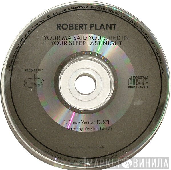 Robert Plant - Your Ma Said You Cried In Your Sleep Last Night