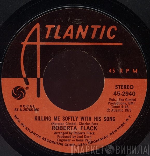 Roberta Flack - Killing Me Softly With His Song