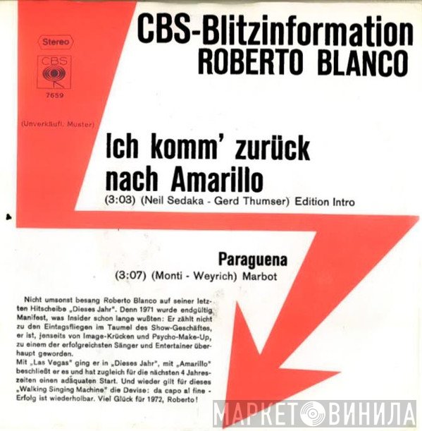 Roberto Blanco  - Amarillo