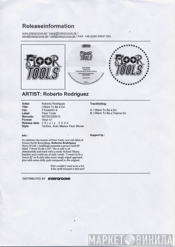 Roberto Rodriguez - I Want To Be A DJ