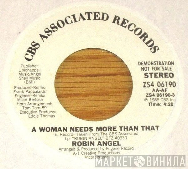 Robin Angel - A Woman Needs More Than That