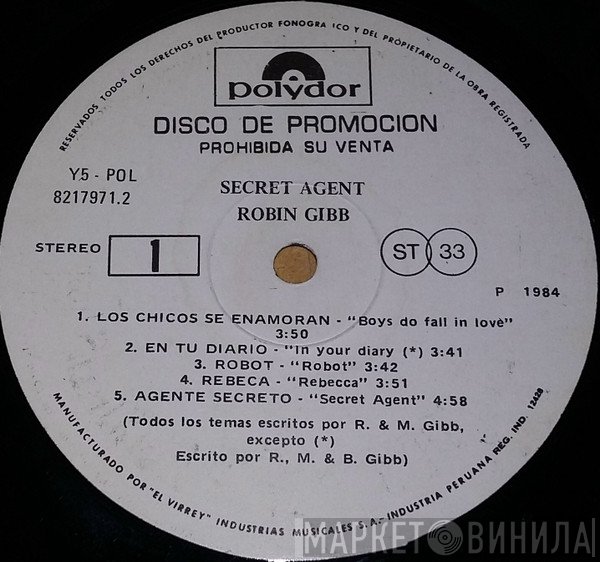 Robin Gibb  - Secret Agent