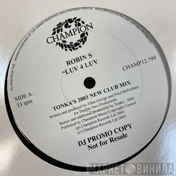 Robin S. - Luv 4 Luv