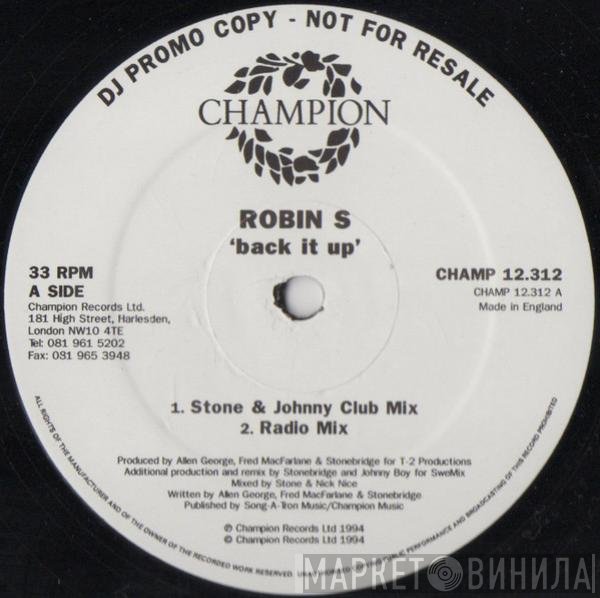 Robin S. - Back It Up