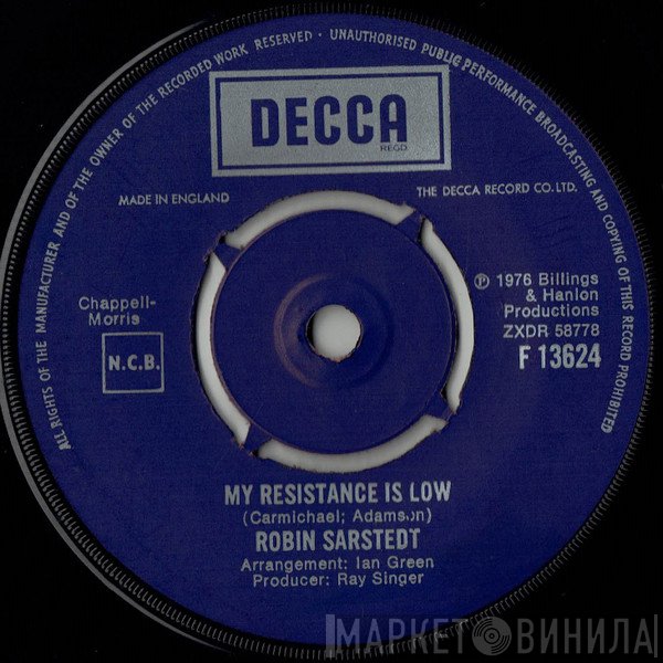Robin Sarstedt - My Resistance Is Low