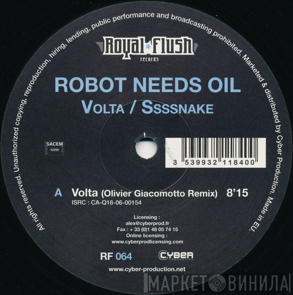 Robot Needs Oil - Volta / Ssssnake