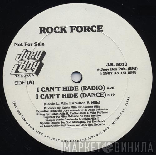 Rock Force - I Can't Hide