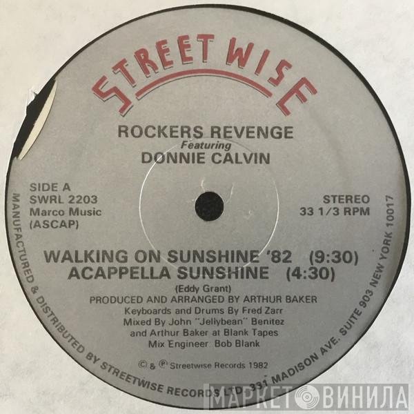 Rockers Revenge, Donnie Calvin - Walking On Sunshine ‘82