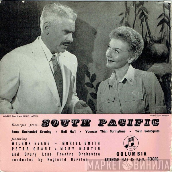 Rodgers & Hammerstein, Mary Martin, Muriel Smith, Peter Grant , The Drury Lane Theatre Orchestra, Reginald Burston, Wilbur Evans - Excerpts From "South Pacific" (No. 1)