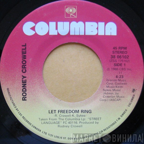 Rodney Crowell  - Let Freedom Ring
