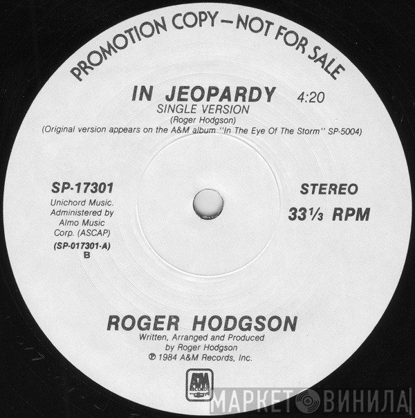Roger Hodgson  - In Jeopardy