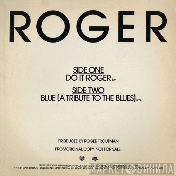 Roger Troutman - Do It Roger / Blue (A Tribute To The Blues)