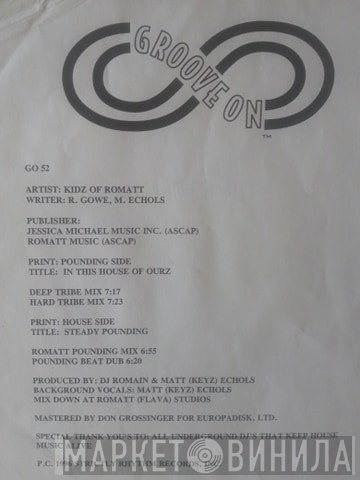 Romatt - Steady Pounding / In This House Of Ourz