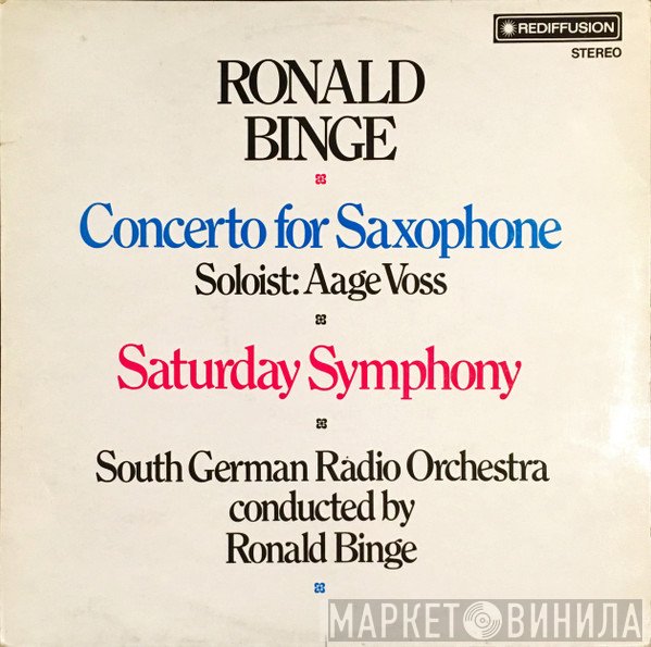 Ronald Binge, Aage Voss, Südfunk-Sinfonieorchester - Concerto For Saxophone; Saturday Symphony