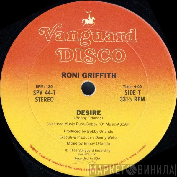 Roni Griffith - Desire / I Want Your Lovin'