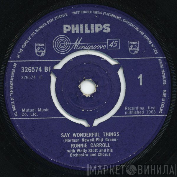 Ronnie Carroll - Say Wonderful Things