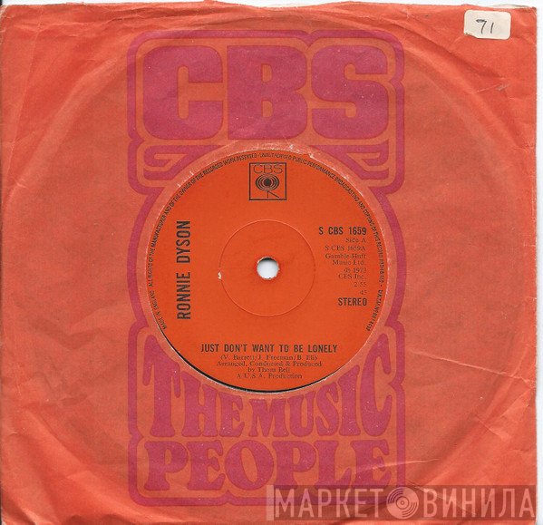 Ronnie Dyson - Just Don't Want To Be Lonely / Point Of No Return