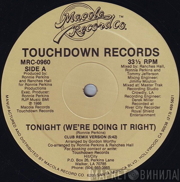 Ronnie Perkins - Tonight (We're Doing It Right)