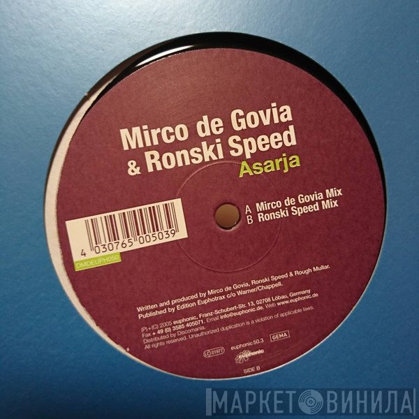 Ronski Speed, Mirco de Govia - Asarja