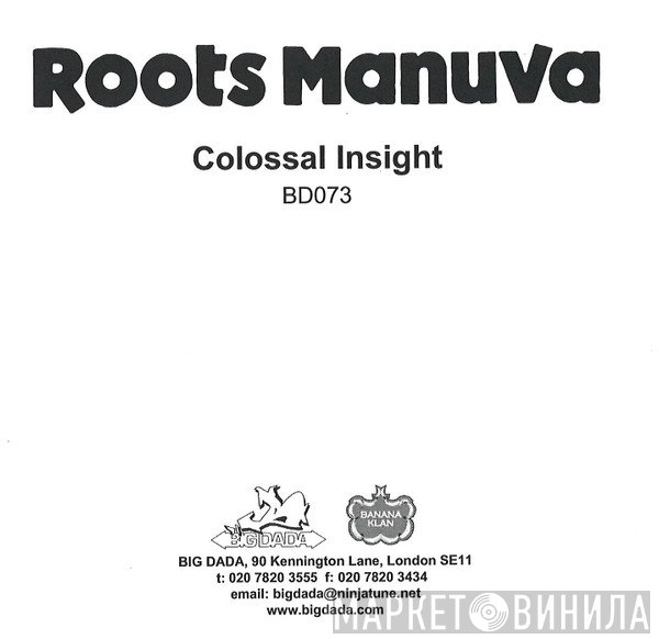 Roots Manuva  - Colossal Insight