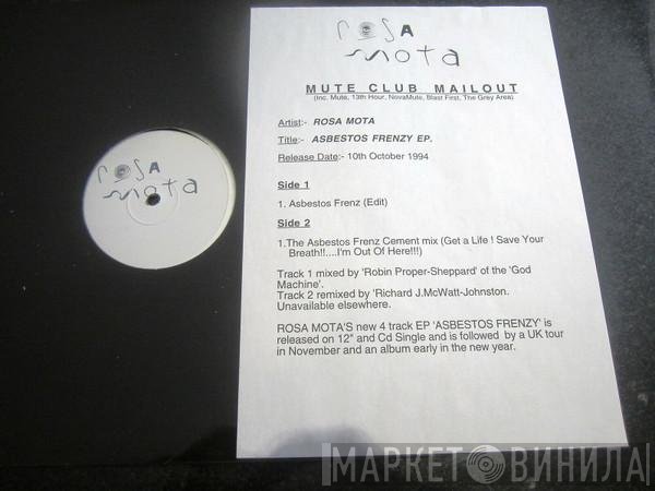 Rosa Mota - Asbestos Frenzy EP