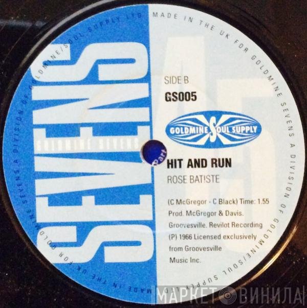 Rose Batiste, George Lemons - Fascinating Girl / Hit And Run