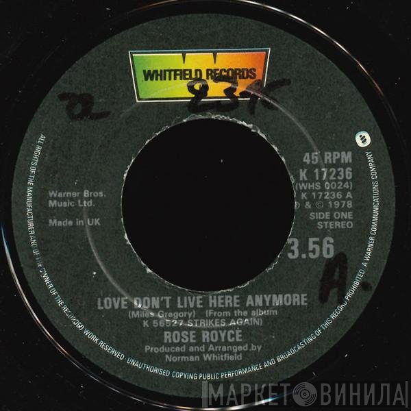 Rose Royce - Love Don't Live Here Anymore